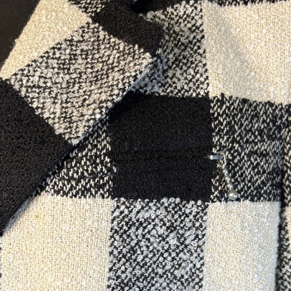 Vintage The Limited Black/White Checked Mini Skirt (sz 10) & Blazer (Medium) - Picture 2 of 16